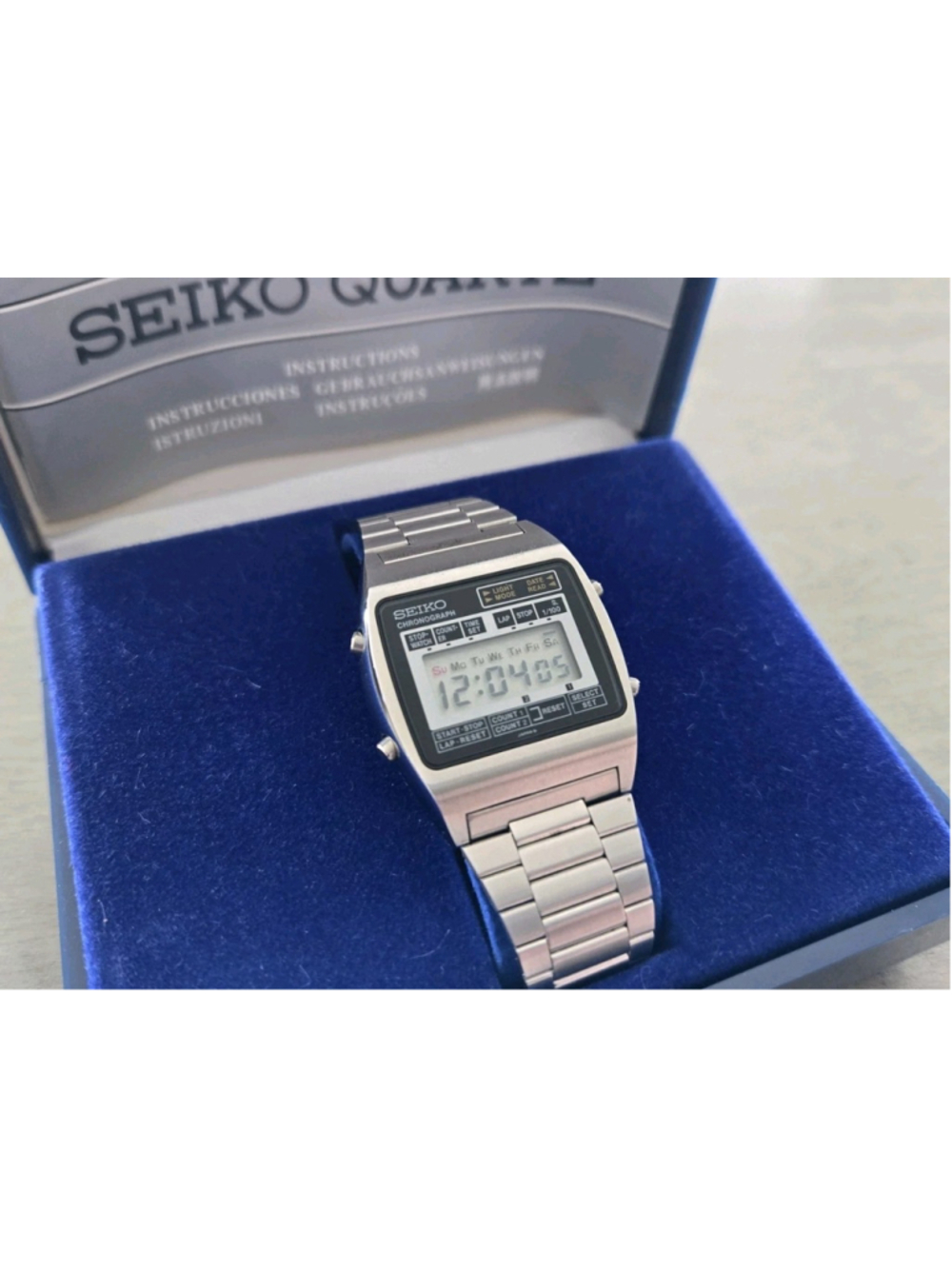 Rare Vintage Seiko M929-4000 Digital LCD Quartz Watch Mens Watch Unique NOS!!!!!